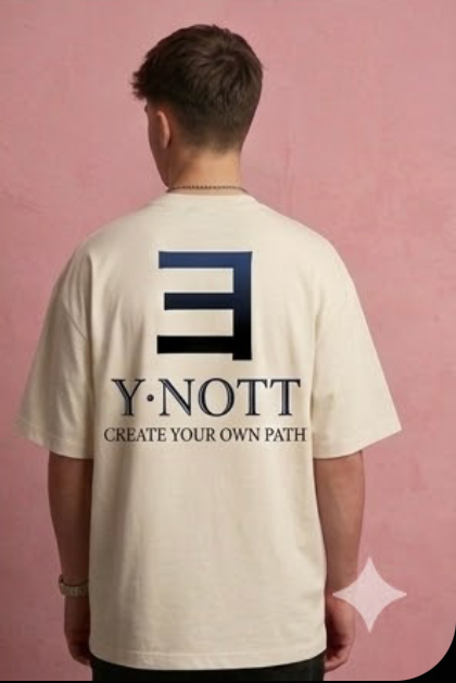 Y·NOTT Cream Logo Tee