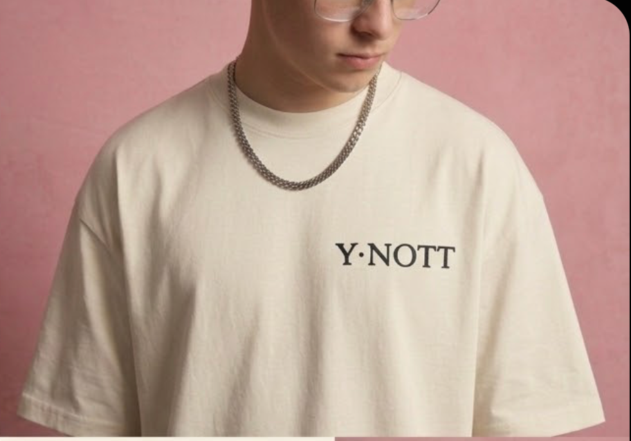 Y·NOTT Cream Logo Tee